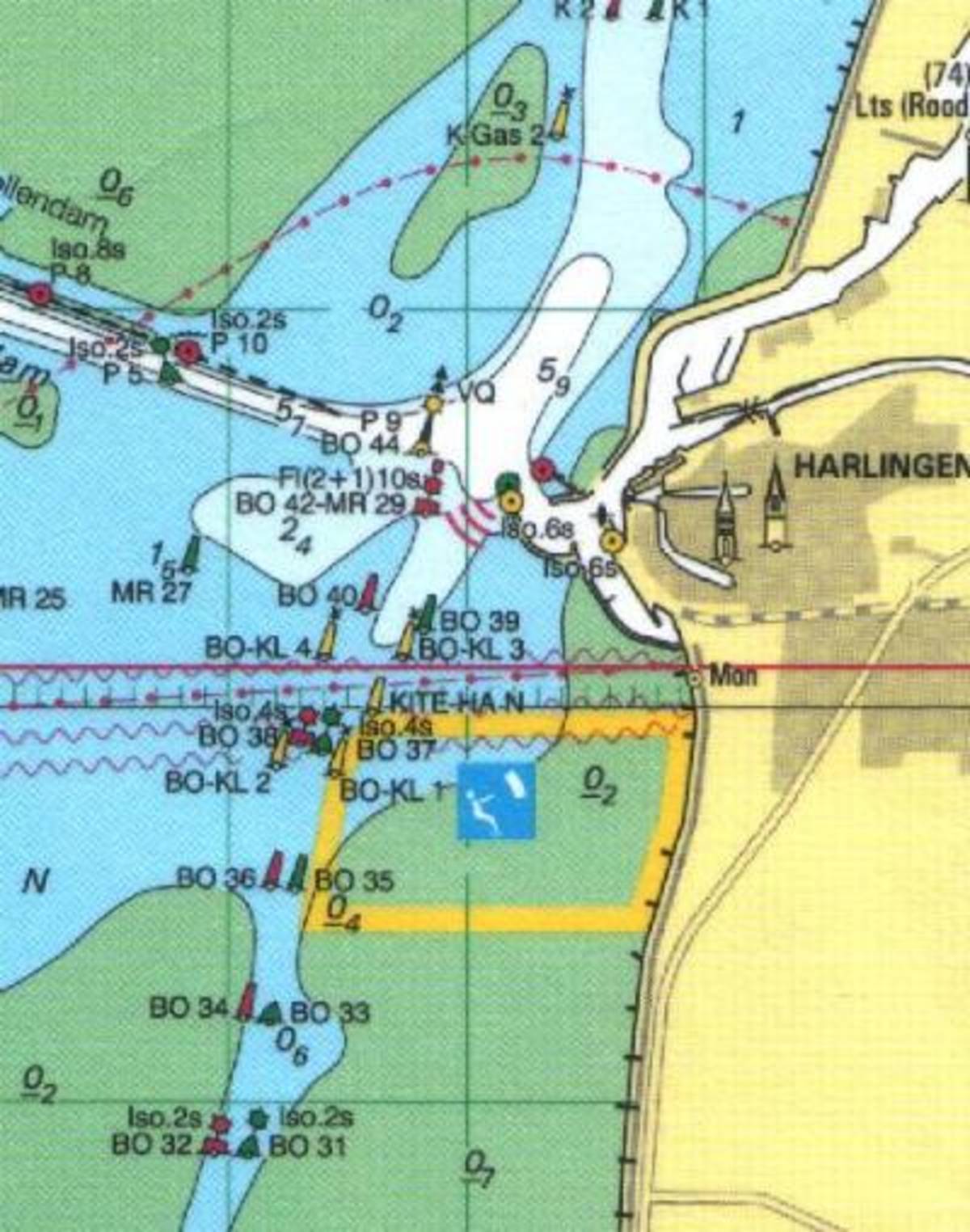 Vaarcursus en Vaartips online - de kaart Heech by de Mar